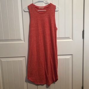 Heart & Hips L Coral Midi dress sleeveless